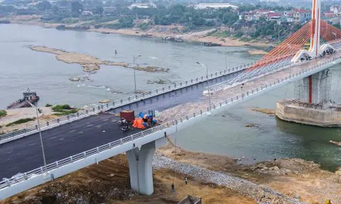 Chiêm ngưỡng cây cầu 540 tỷ đồng nối 2 tỉnh Vĩnh Phúc và Phú Thọ