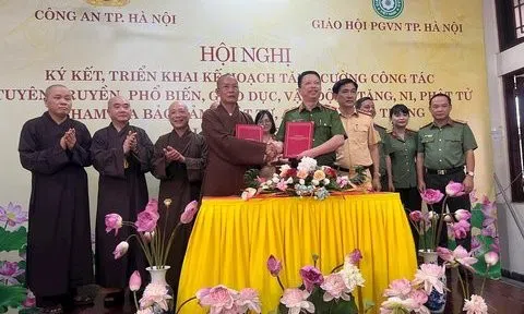 Hà Nội: Công an phối hợp với Giáo hội Phật giáo Việt Nam đảm bảo ATGT