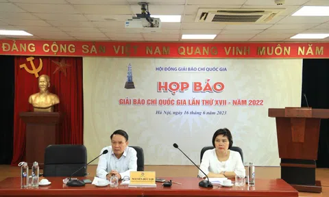 Có 9 giải A Giải báo chí quốc gia lần thứ XVII - năm 2022