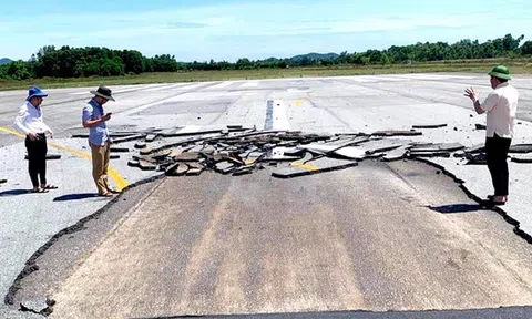 Bong vỡ mặt đường băng sân bay Vinh: Nguy cơ lặp lại