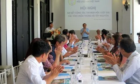 Hội Luật gia Cụm các tỉnh duyên hải miền Trung và Tây Nguyên sơ kết công tác thi đua 6 tháng đầu năm