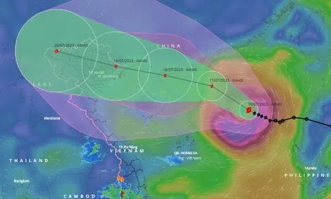 Bão số 1 tăng cấp nhanh, hướng về miền Bắc nước ta