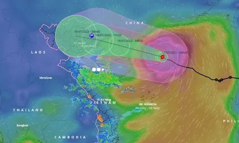 Bão Talim giật cấp 15, tiến vào vịnh Bắc Bộ trong đêm nay
