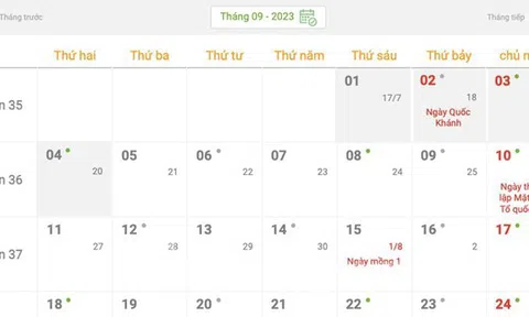 Quốc khánh năm nay nghỉ 4 ngày