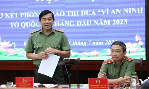 Cụm thi đua số 9 sơ kết phong trào “Vì an ninh Tổ quốc”