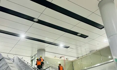 Cận cảnh kiến trúc bên trong Nhà ga Trung tâm Bến Thành, Metro số 1