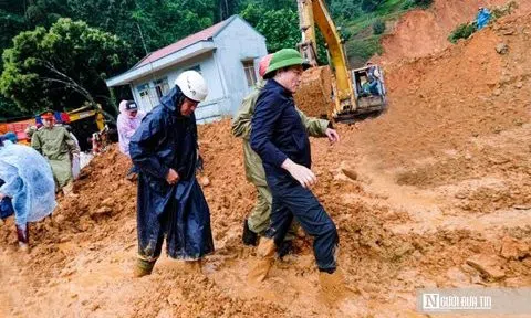 Sạt lở tại Lâm Đồng: Phó Thủ tướng Trần Lưu Quang đến hiện trường kiểm tra, chỉ đạo khắc phục hậu quả