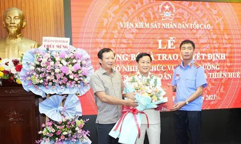 Bổ nhiệm Viện trưởng Viện Kiểm sát nhân dân tỉnh Thừa Thiên Huế