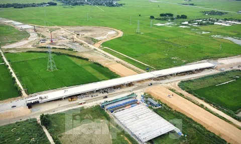 Cận cảnh công trường xây dựng nút giao cao tốc Bắc Nam đoạn Bãi Vọt - Hàm Nghi