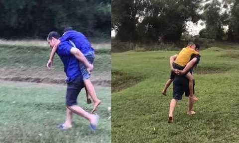 2 người đàn ông lao xuống sông Cầu Chày cứu 2 cháu nhỏ kêu cứu