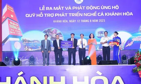 Hơn 26 tỷ đồng ủng hộ Quỹ hỗ trợ phát triển nghề cá Khánh Hòa