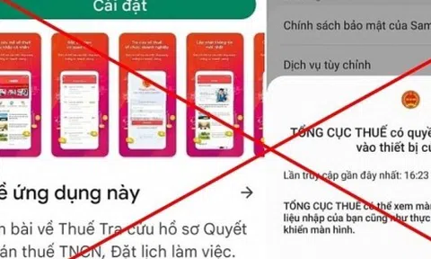 Cài đặt app giả mạo Tổng cục thuế, một phụ nữ bị mất 240 triệu đồng