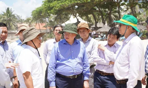Đoàn kiểm tra công tác phòng, chống thiên tai làm việc tại Bình Thuận