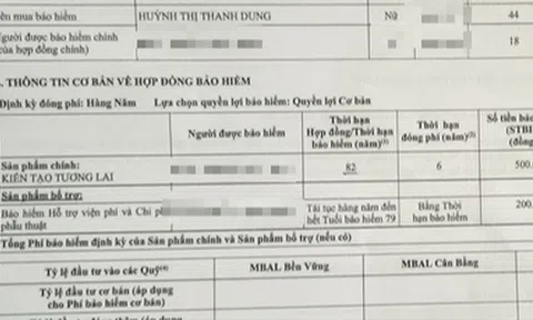 Tá hỏa vì phát hiện tiền gửi tiết kiệm thành hợp đồng bảo hiểm thời hạn 82 năm