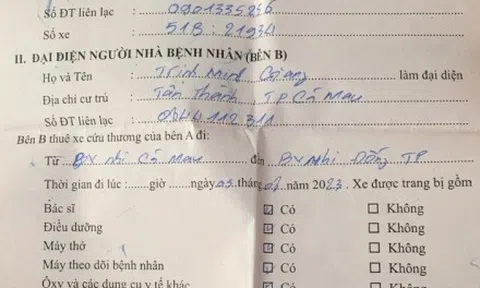 Vụ chuyến xe cấp cứu giá 16 triệu đồng: Công ty vận chuyển chưa kê khai giá thu