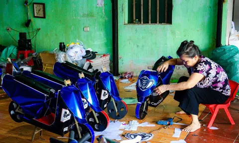 Mục sở thị thủ phủ sản xuất vàng mã tại miền Bắc trước rằm tháng 7