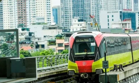 Hình hài 8 nhà ga trên cao tuyến Metro Nhổn - Ga Hà Nội
