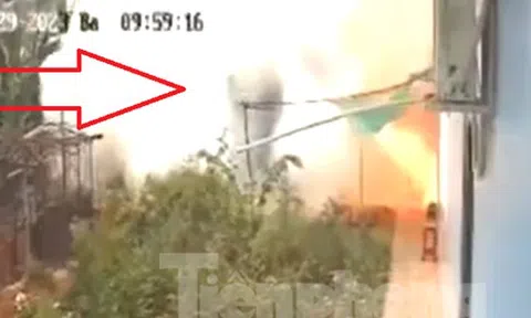 Hình ảnh camera ghi lại vụ nổ kinh hoàng khiến một người cháy đen