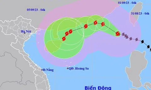 Siêu bão Sao La hướng về đảo Hải Nam