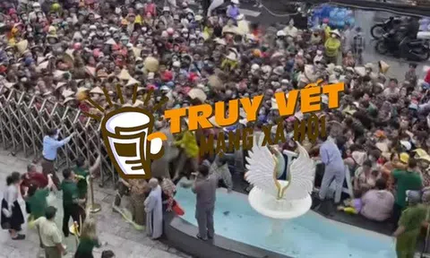 Clip: Hỗn loạn trước cơ sở thẩm mỹ ở TP HCM để chờ nhận 300.000 đồng