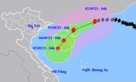 Thời tiết ngày 2-9: bão số 3 giật cấp 15, Nam Bộ có mưa to, Hà Nội nắng nóng