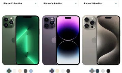 Những nâng cấp quan trọng qua 3 đời iPhone Pro Max 13 - 14- 15