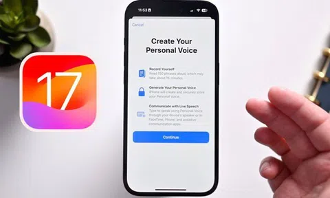 Cách sử dụng tính năng Personal Voice để tạo "Giọng nói điện tử" của chính bạn trong iOS 17