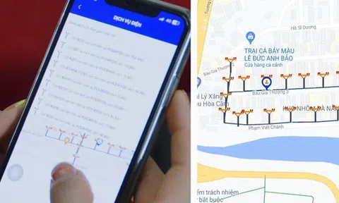 EVNCPC cung cấp dịch vụ điện trên bản đồ Google maps