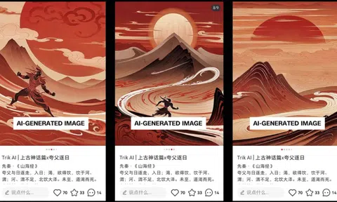 Nghệ sĩ Trung Quốc tẩy chay mạng xã hội Xiaohongshu vì hình ảnh do AI tạo ra