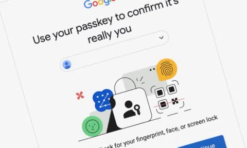 Google khai tử mật khẩu truyền thống, dùng passkey làm phương thức bảo mật mặc định