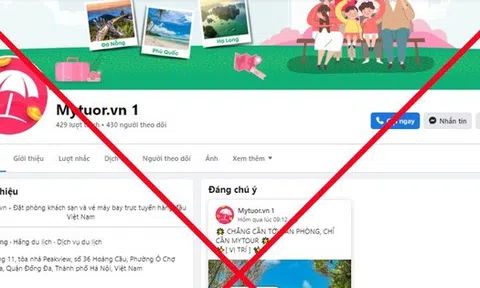Cảnh báo mạo danh Mytour.vn để lừa đảo, chiếm đoạt tài sản