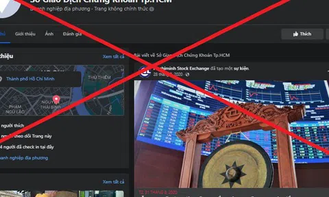 Phát hiện nhiều tài khoản facebook giả mạo Sở giao dịch Chứng khoán TP HCM