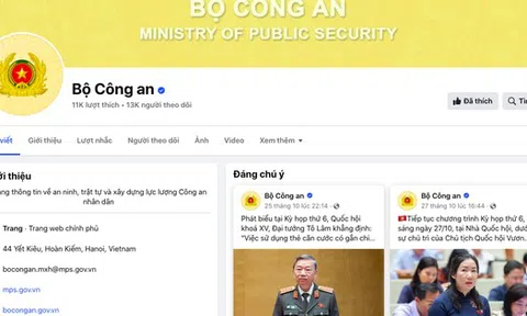 Bộ Công an công bố kênh Facebook chính thức - rất nhiều cảnh báo "nóng" về tội phạm mới người dân cần biết