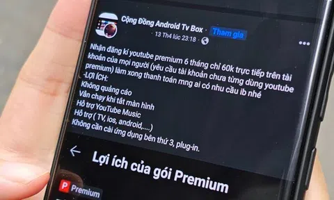 Nhiều người dùng Internet "sập bẫy" chiêu lừa đảo mua YouTube Premium với giá 9K