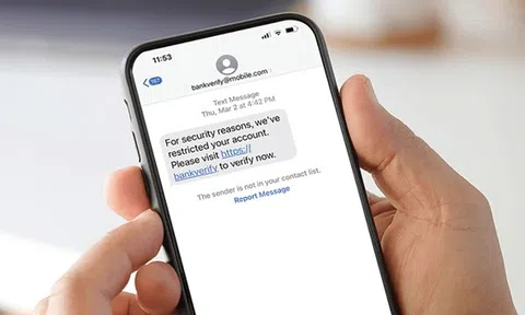 Phải xóa tin nhắn này ngay khi nhận được nếu không muốn bay sạch tiền trong tài khoản, công an cảnh báo trò lừa đảo mới