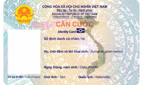 Lộ diện mẫu thẻ căn cước mới đang được Bộ Công an đề xuất
