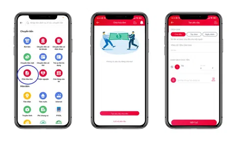 Tính năng chia hóa đơn online sử dụng ra sao?