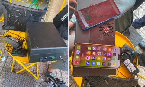 Dùng xe máy mang trạm BTS giả để phát tán tin nhắn lừa đảo