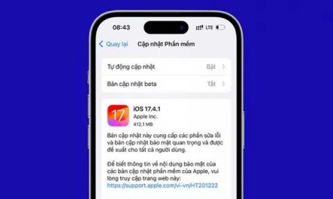 iOS 17.4.1 đã cho tải về: Là bản cập nhật bảo mật quan trọng, người dùng nên cài đặt ngay!