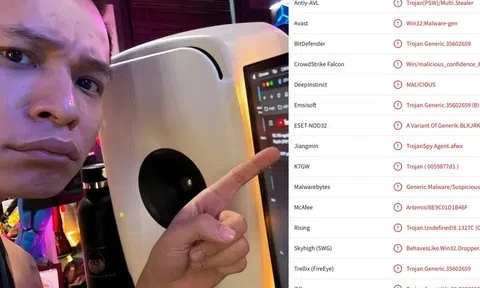 File RAR này đã tấn công streamer Độ Mixi: Không chỉ 1, Độ Mixi đã nhiễm ít nhất 20 loại mã độc khác nhau