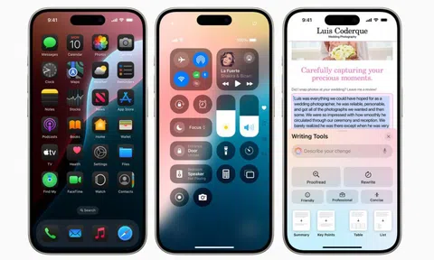 iOS 18 chính thức ra mắt: Tích hợp "AI" Apple Intelligence và ChatGPT, tùy biến giao diện như Android, Control Center mới, khóa ứng dụng bằng Face ID, nhắn tin qua vệ tinh...