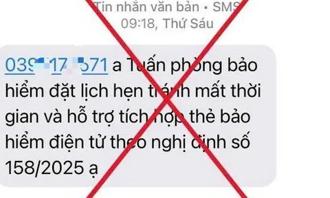 Cảnh báo việc mạo danh cơ quan BHXH đặt lịch làm việc, tích hợp CCCD thu phí