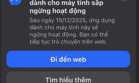 Facebook "khai tử" ứng dụng chat Messenger cho macOS và Windows, bắt phải dùng bản web