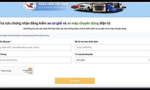 Hướng dẫn tra cứu giấy chứng nhận kiểm định điện tử
