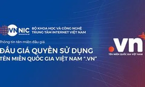 Đấu giá tên miền “.vn” lần đầu: Giá trúng cao nhất đạt 1,584 tỷ đồng