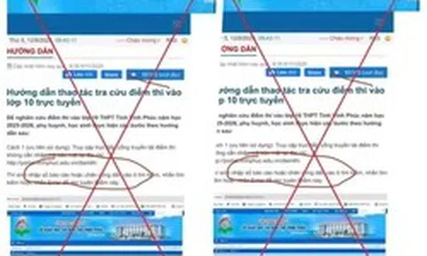 Tra cứu điểm thi lớp 10, coi chừng mất tiền oan