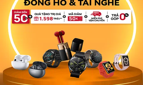 Vừa giảm giá tới 50%, lại thêm quà tặng 1,5 triệu, không sắm thiết bị Huawei vào cuối tháng thì hơi phí