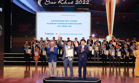 Giải pháp IoT của Vconnex duy nhất đạt giải thưởng Sao Khuê 2022 lĩnh vực tài nguyên môi trường