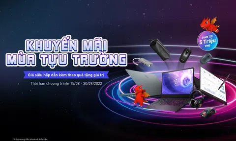 Sẵn sàng cho năm học mới 2022 với Laptop MSI