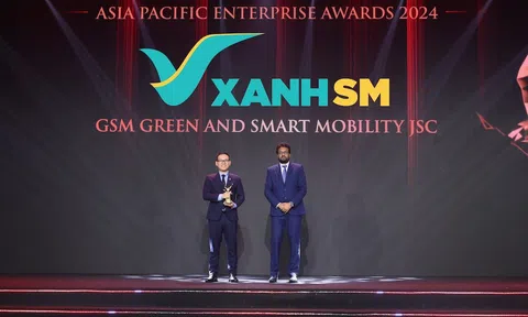 Xanh SM – doanh nghiệp vận tải duy nhất thắng lớn Giải thưởng Doanh nghiệp châu Á - APEA 2024